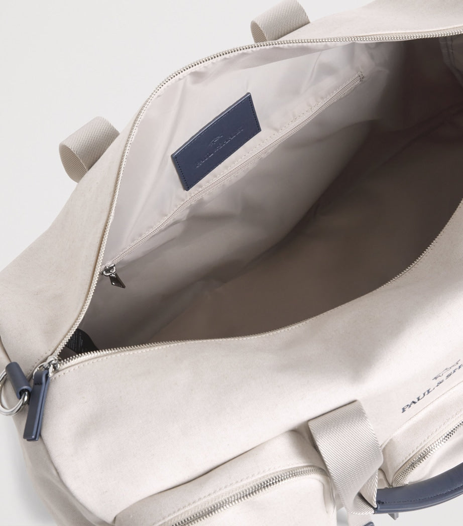 Paul & Shark cotton-blend canvas duffle bag, imported from the UK