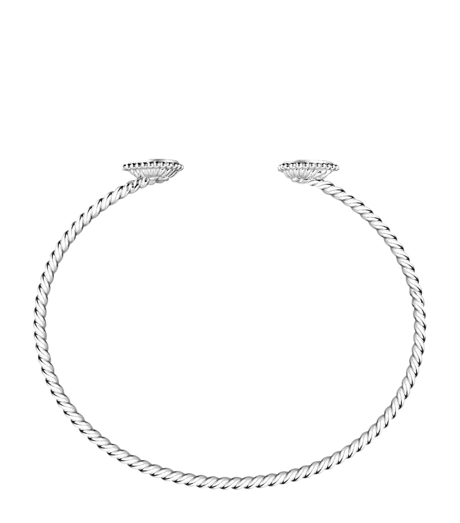 Boucheron Serpent Bohème white gold diamond bangle - British product