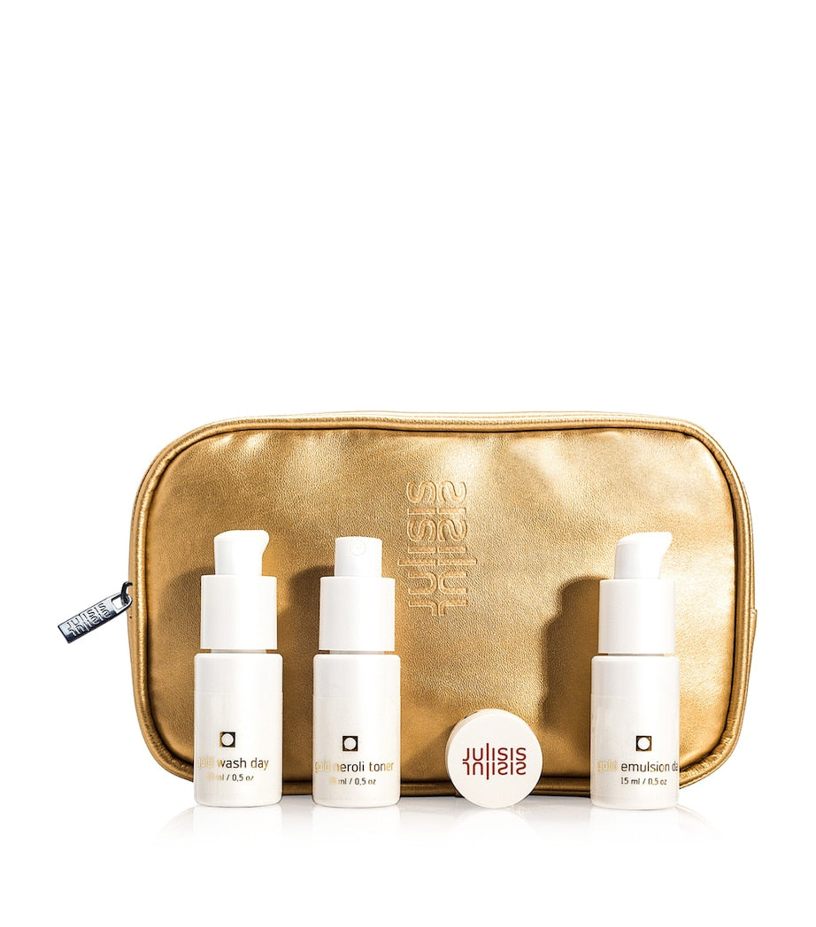 julisis Gold Day travel skincare gift set, UK version