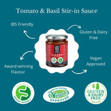 Bay's Kitchen Tomato & Basil Stir-in Low Fodmap Sauce   260g GOODS M&S   