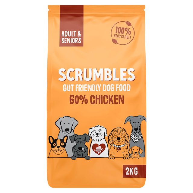 Scrumbles Natural Gluten-Free Dry Dog Food - Fresh Chicken Adult & Senior   2kg