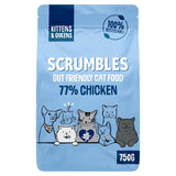 Scrumbles Kitten & Queens Dry Cat Food Chicken   750g GOODS M&S   