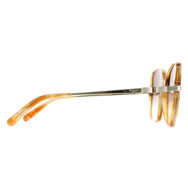 Salvatore Ferragamo women's brown gradient sunglasses (British brand)