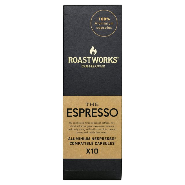 Roastworks Espresso Nespresso Compatible Capsules   10 per pack