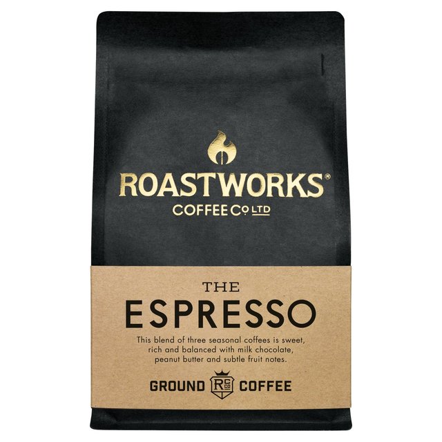 Roastworks Espresso Ground Coffee   200g GOODS M&S   