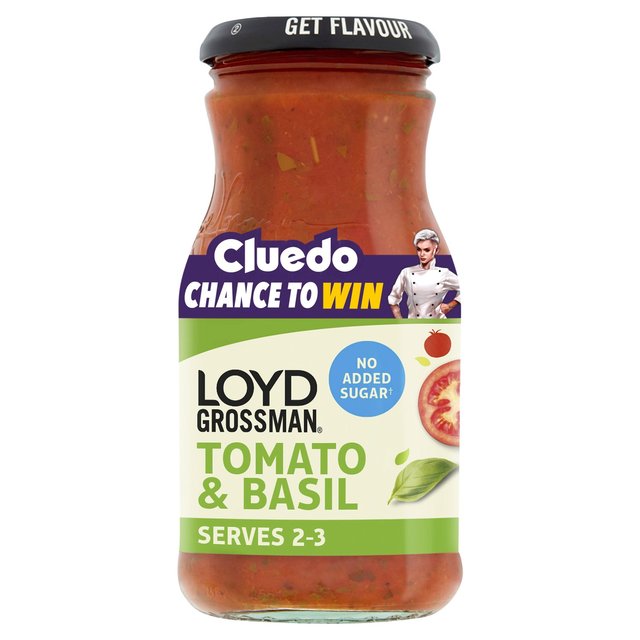 Loyd Grossman Tomato & Basil No Added Sugar   350g