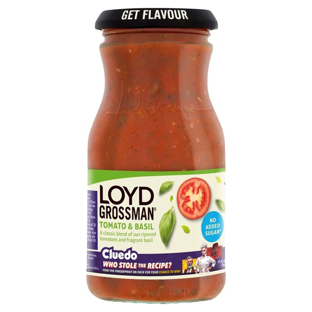 Loyd Grossman Tomato & Basil No Added Sugar   350g