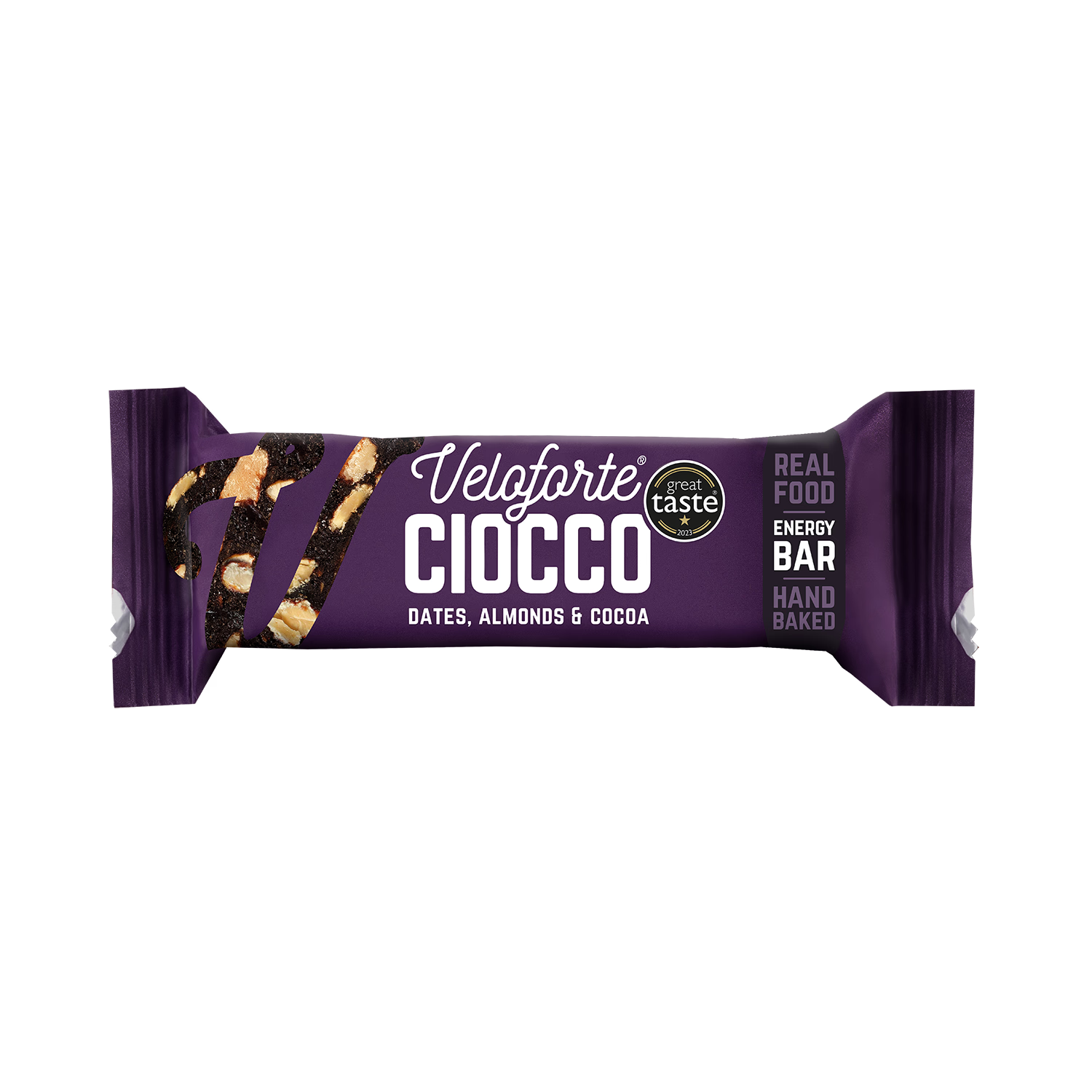 Veloforte Ciocco energy bar dates almonds cocoa 55g - British product