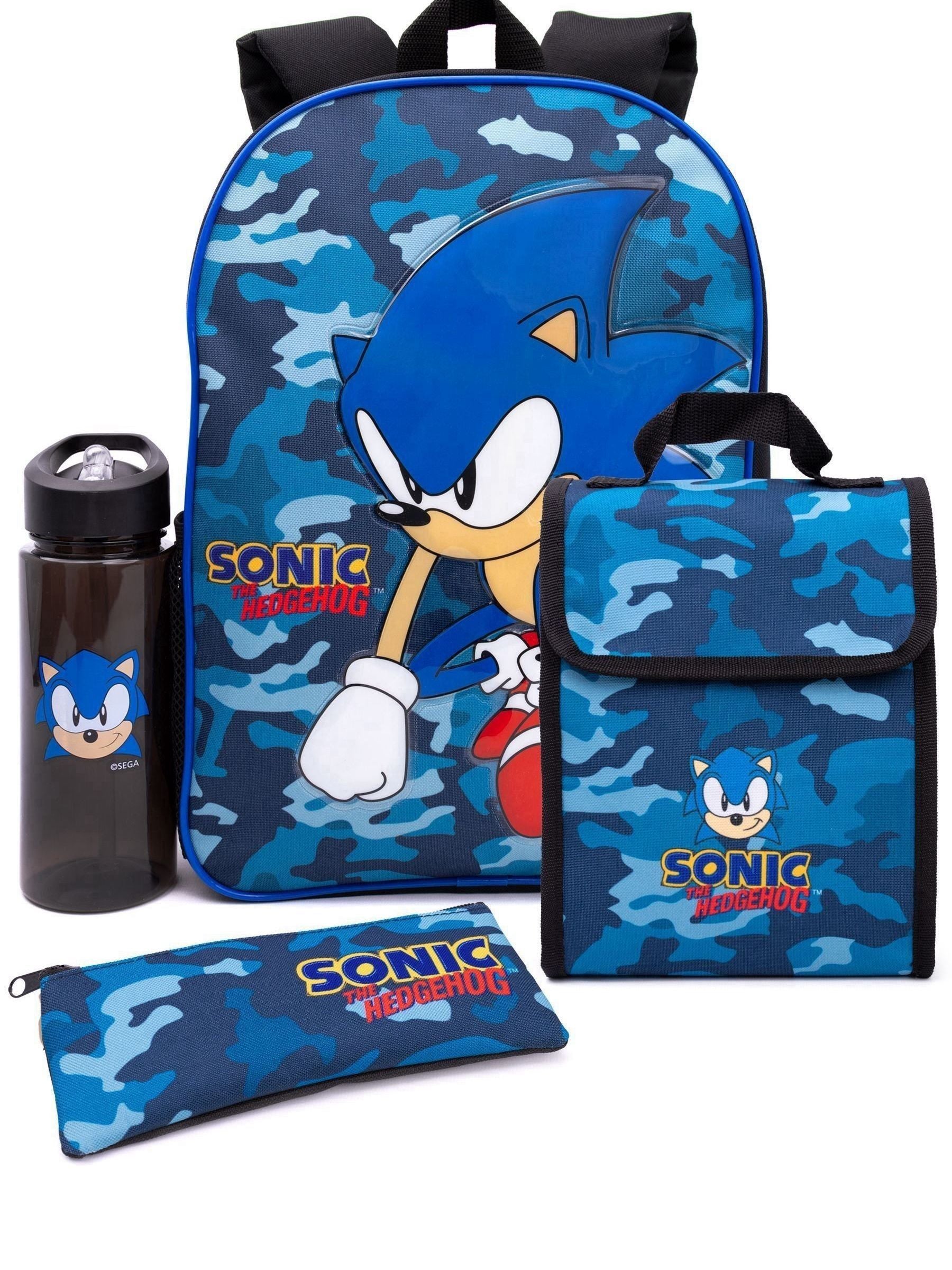 Vanilla Underground Sonic the Hedgehog 4-piece school set (British brand)