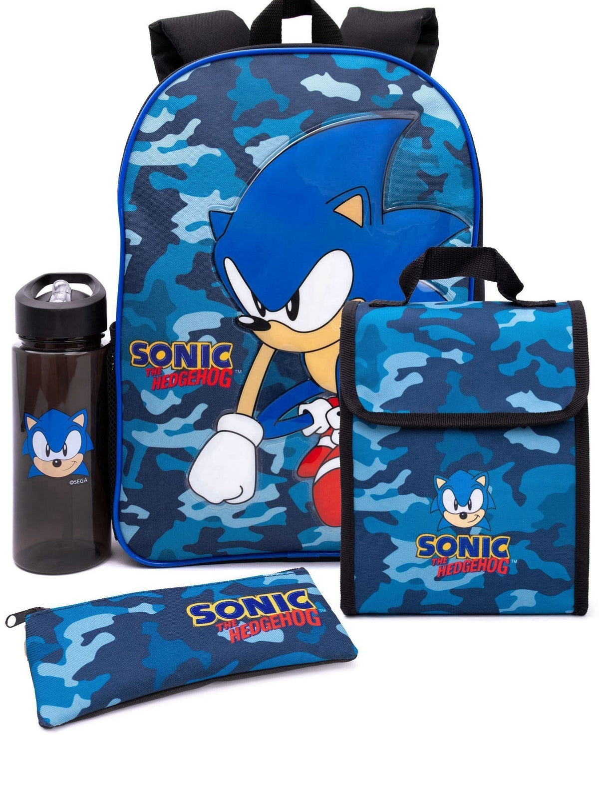 Vanilla Underground Sonic the Hedgehog 4-piece school set (British brand)