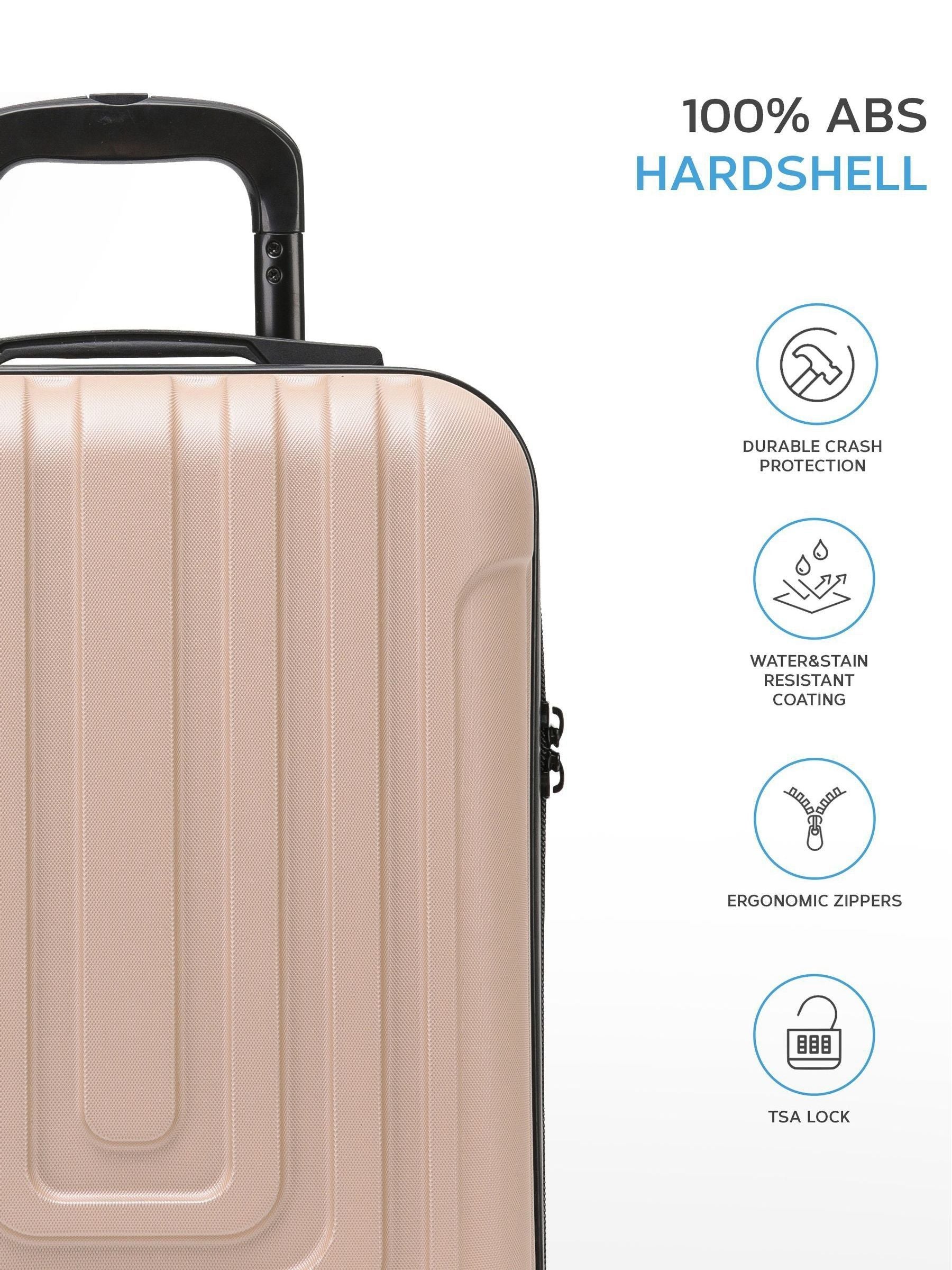 Flight Knight Champagne cabin suitcase 55x35x20cm (British brand)