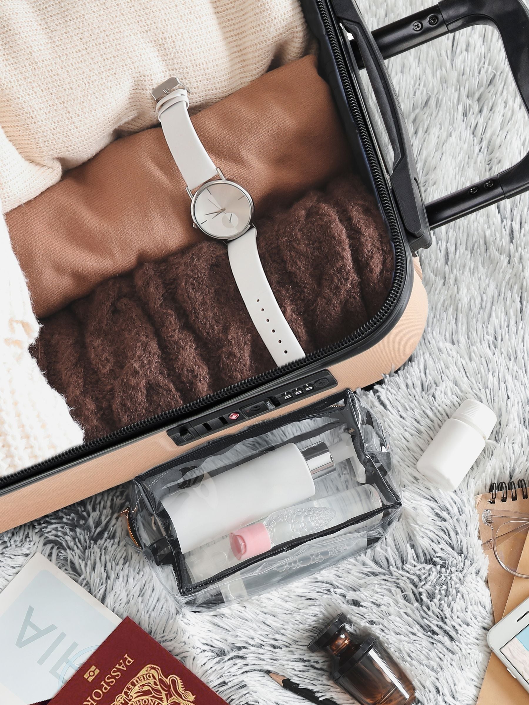 Flight Knight Champagne cabin suitcase 55x35x20cm (British brand)