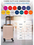 Flight Knight Champagne cabin suitcase 55x35x20cm (British brand)