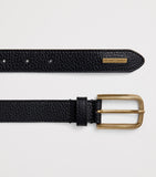 Emporio Armani grained leather belt - British product