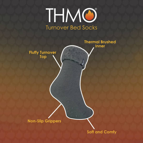 THMO men's thermal bed socks plain, imported from the UK