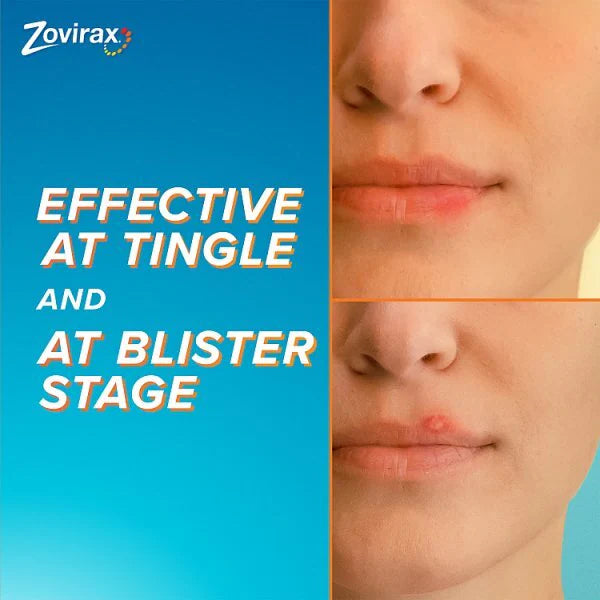 Zovirax cold sore cream Aciclovir 2g pump (British brand)