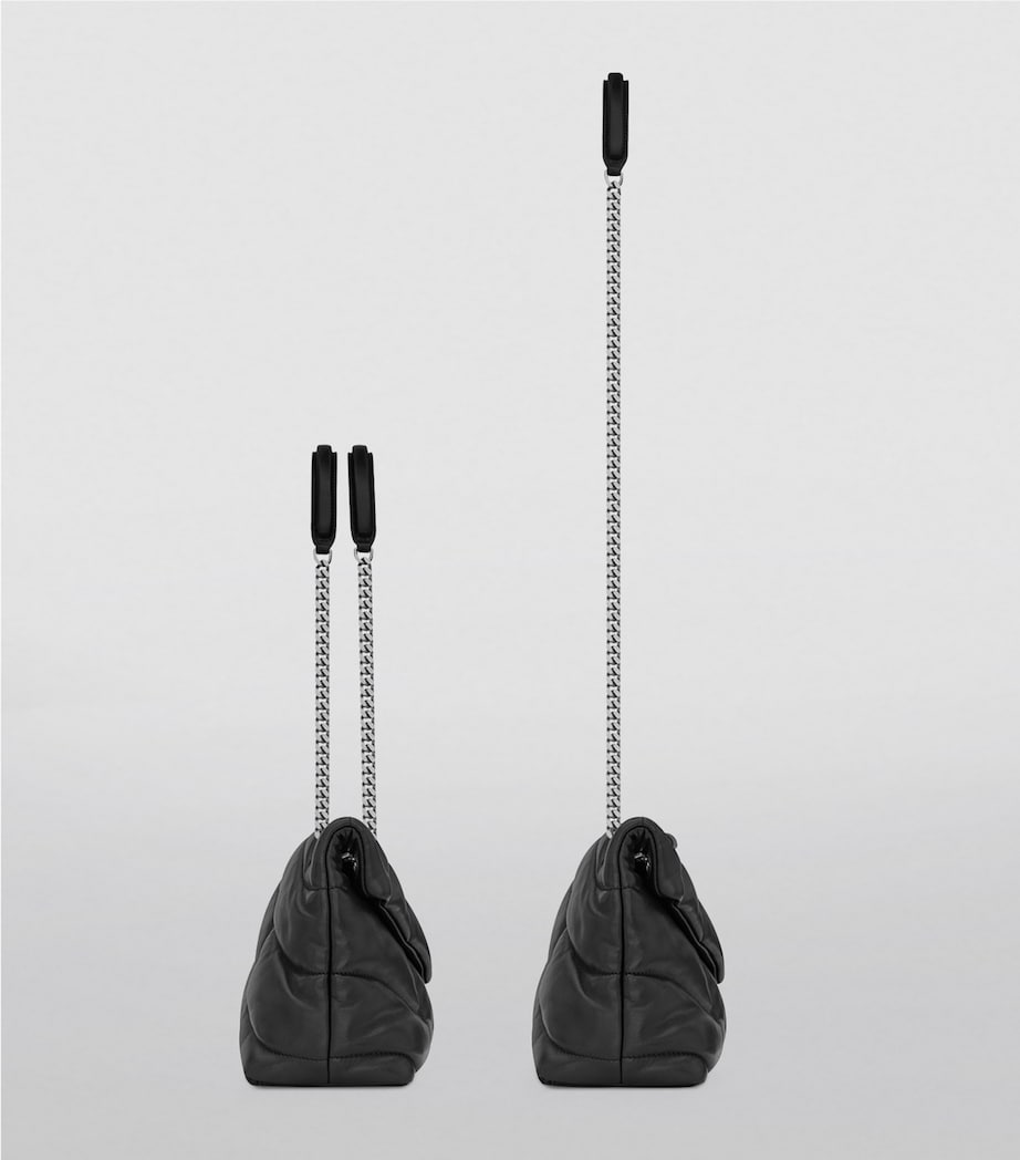 Saint Laurent Loulou shoulder bag small puffer matelassé (British brand)