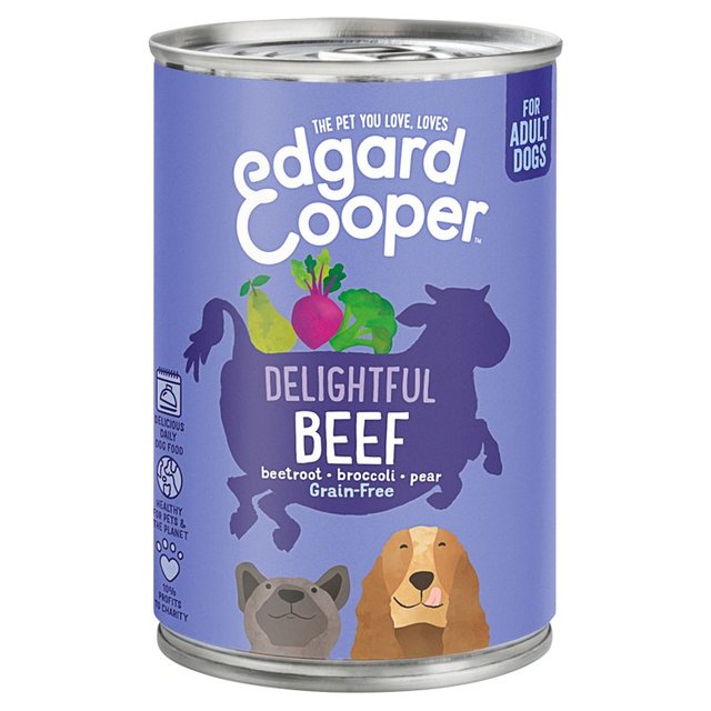 Edgard & Cooper Adult Grain Free Wet Dog Food with Beef   400g GOODS M&S   