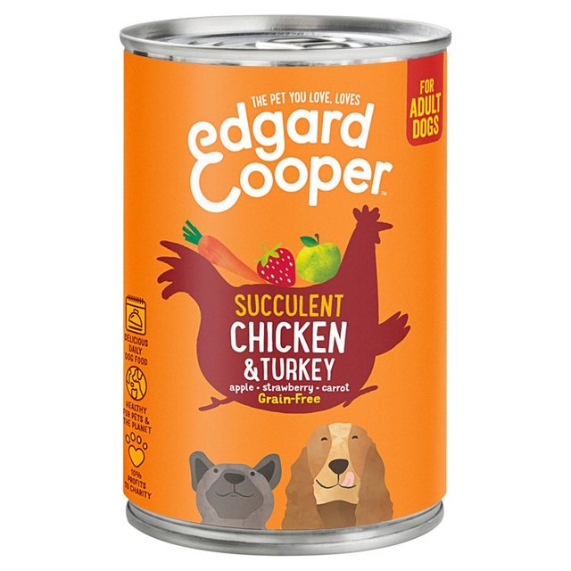 Edgard & Cooper Adult Grain Free Wet Dog Food with Chicken & Turkey   400g GOODS M&S   