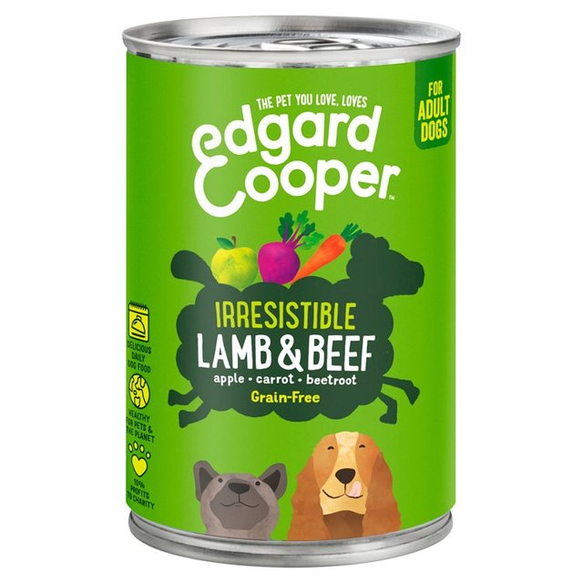 Edgard & Cooper Adult Grain Free Wet Dog Food with Lamb & Beef   400g GOODS M&S   