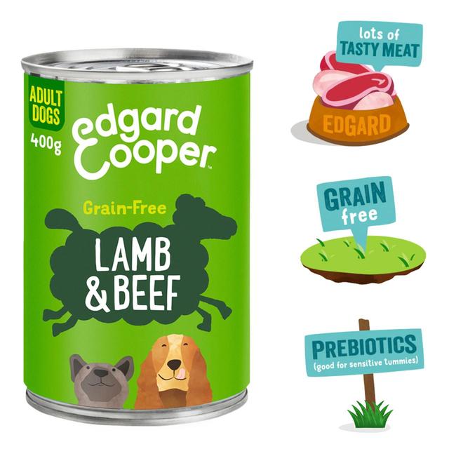 Edgard & Cooper Adult Grain Free Wet Dog Food with Lamb & Beef   400g GOODS M&S   