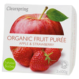 Clearspring Organic Apple & Strawberry Puree   2 x 100g GOODS M&S   