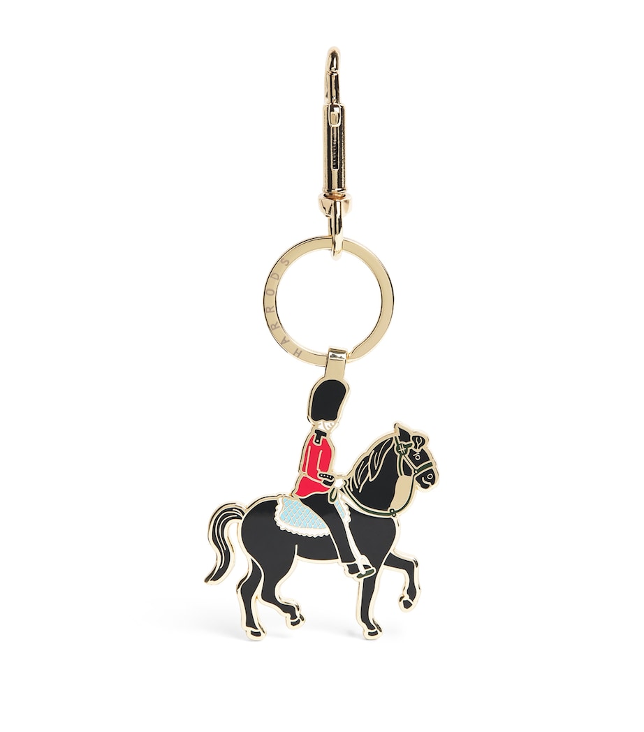 Harrods Royal Guard horse keyring with jointed legs (British brand)