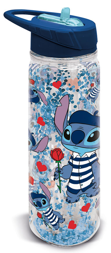 Disney Stitch Glitter Sipper Bottle GOODS ASDA   