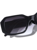 QUAY black Hyped Up narrow sunglasses (British brand)