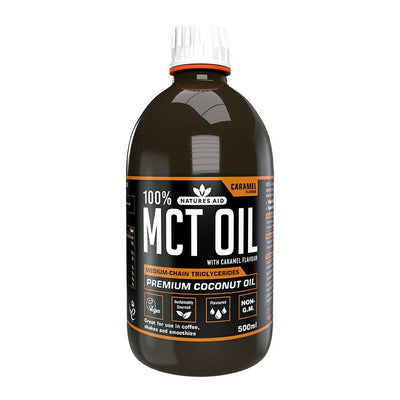 Natures Aid Mittelkettige Triglyceride (MCT)-Öl mit Karamellgeschmack 500ml