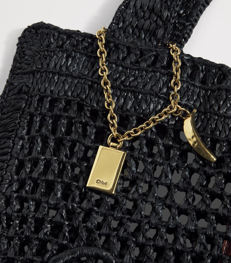 Chloé hand-woven Banana Tote Bag 37cm, imported from the UK