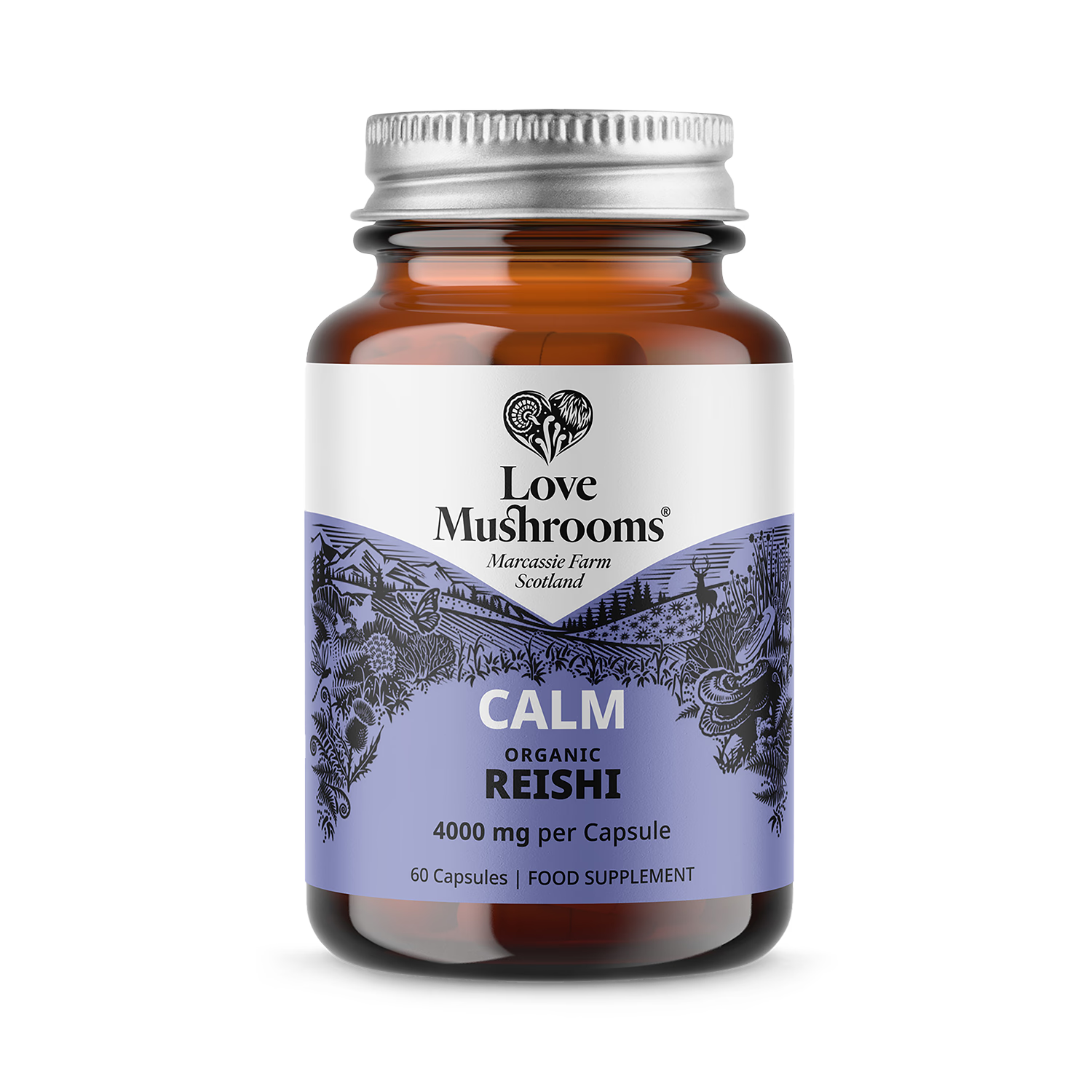 Love Mushrooms organic reishi 4000mg capsules (British brand)