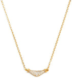 L'Atelier Nawbar Karma necklace yellow gold diamond, imported from the UK