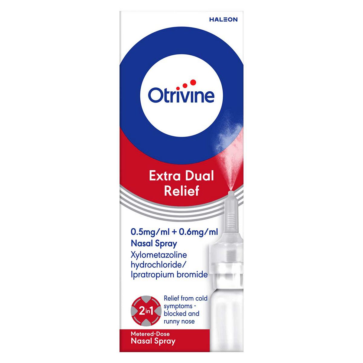 Otrivine Extra Dual Relief Nasal Spray 10ml GOODS Boots   