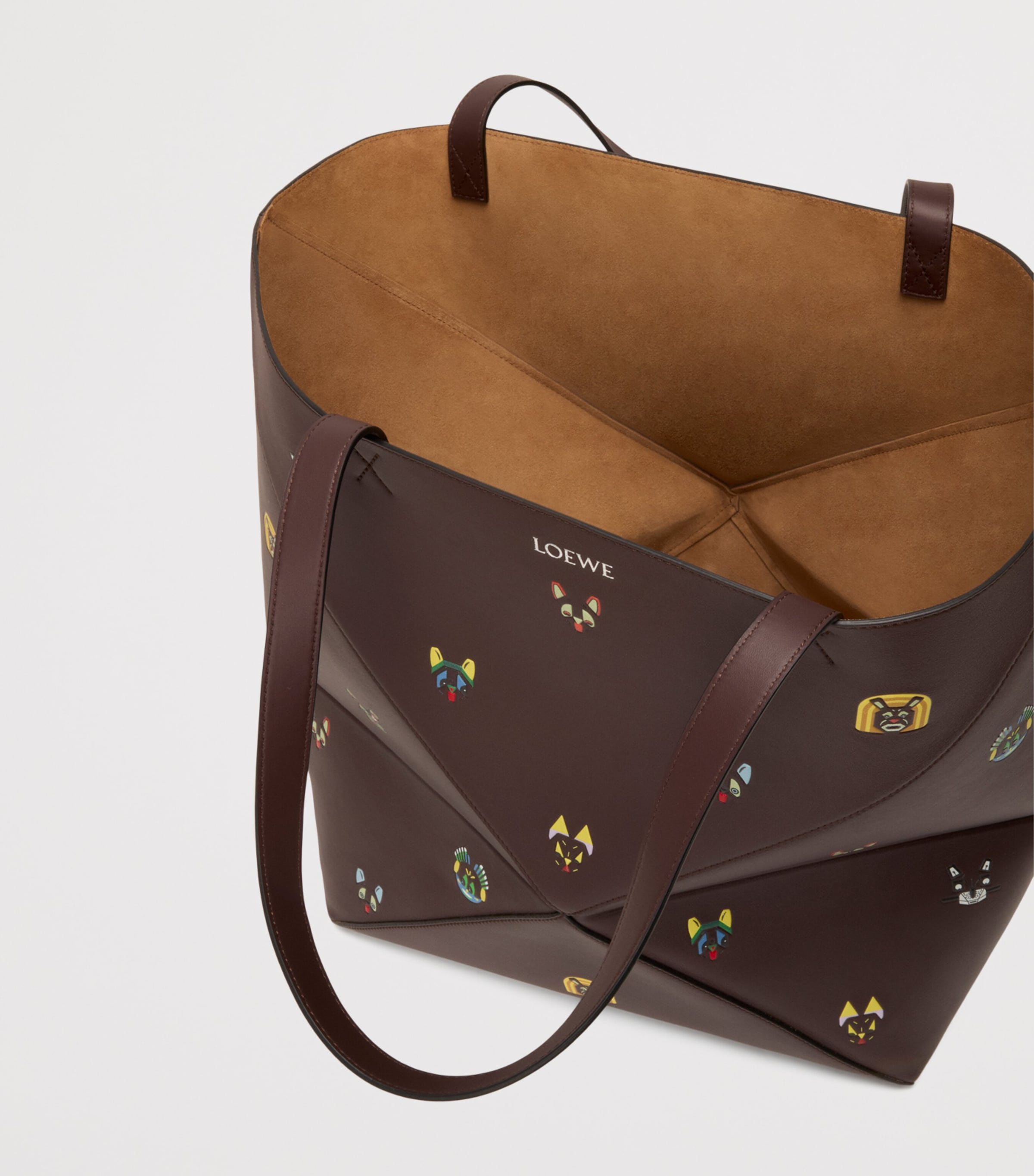 LOEWE Louis Wain XL calfskin puzzle fold tote bag (British brand)