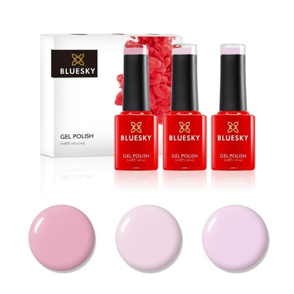 Bluesky Naked Pinks Mini Trio Set 5ml Gel Polish - British product