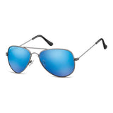 Montana MS94 silver mirrored aviator sunglasses (British brand)