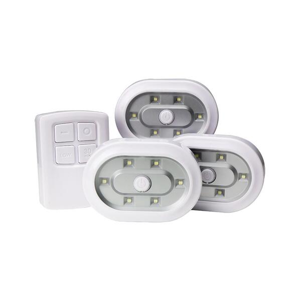Lifemax LED Lights 3-pack remote control dimming timer (British brand)