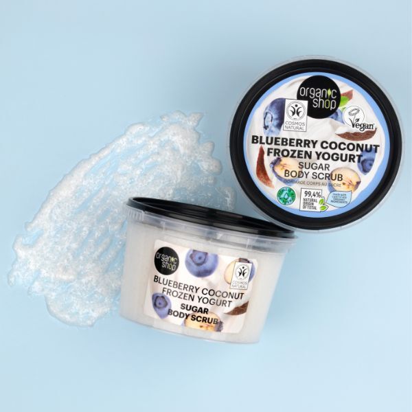 Organic Shop Blueberry Coconut FrozenYogurt Body Scrub 250ml GOODS Superdrug   