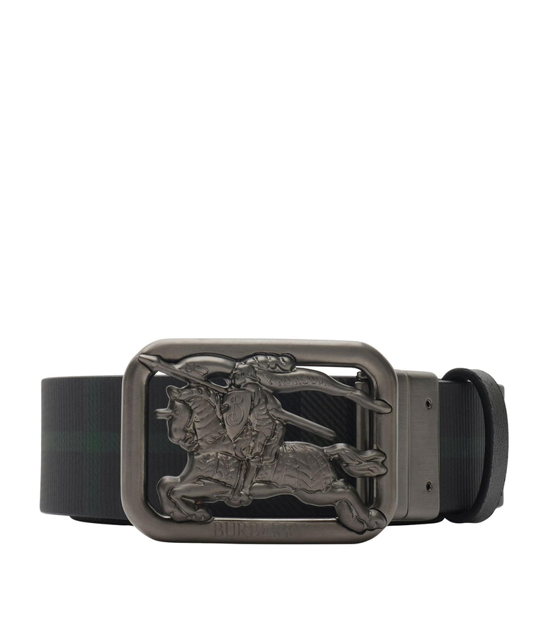 Burberry reversible belt with calf leather and Check print, imported from the UK