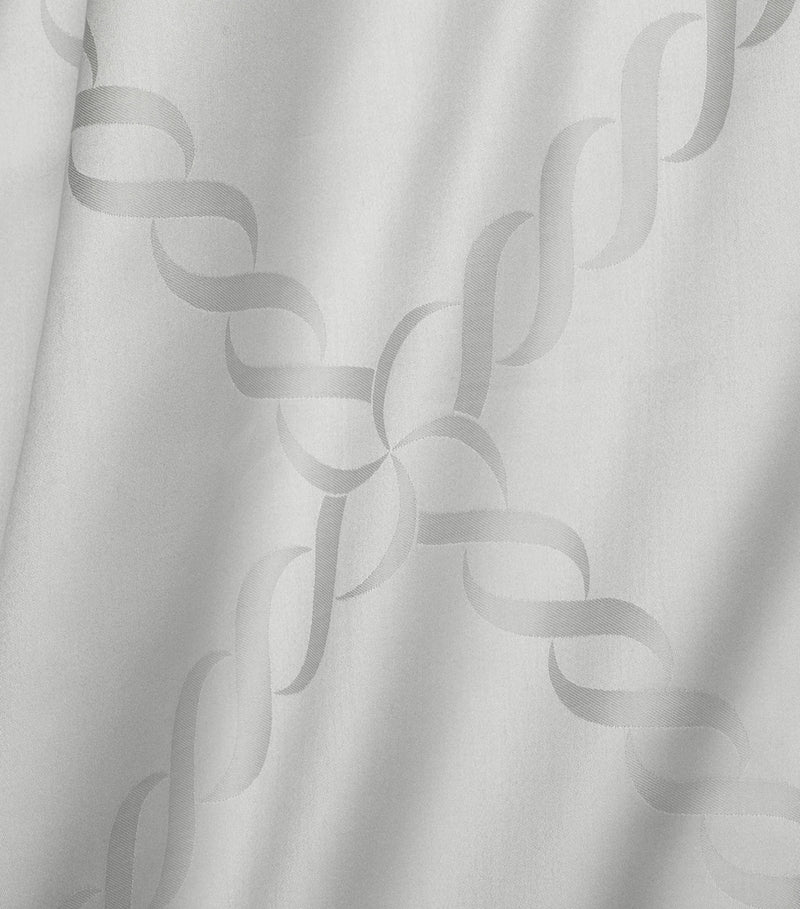 Pratesi Super King Flat Sheet with Braid Motif 300cm x 270cm, imported from the UK