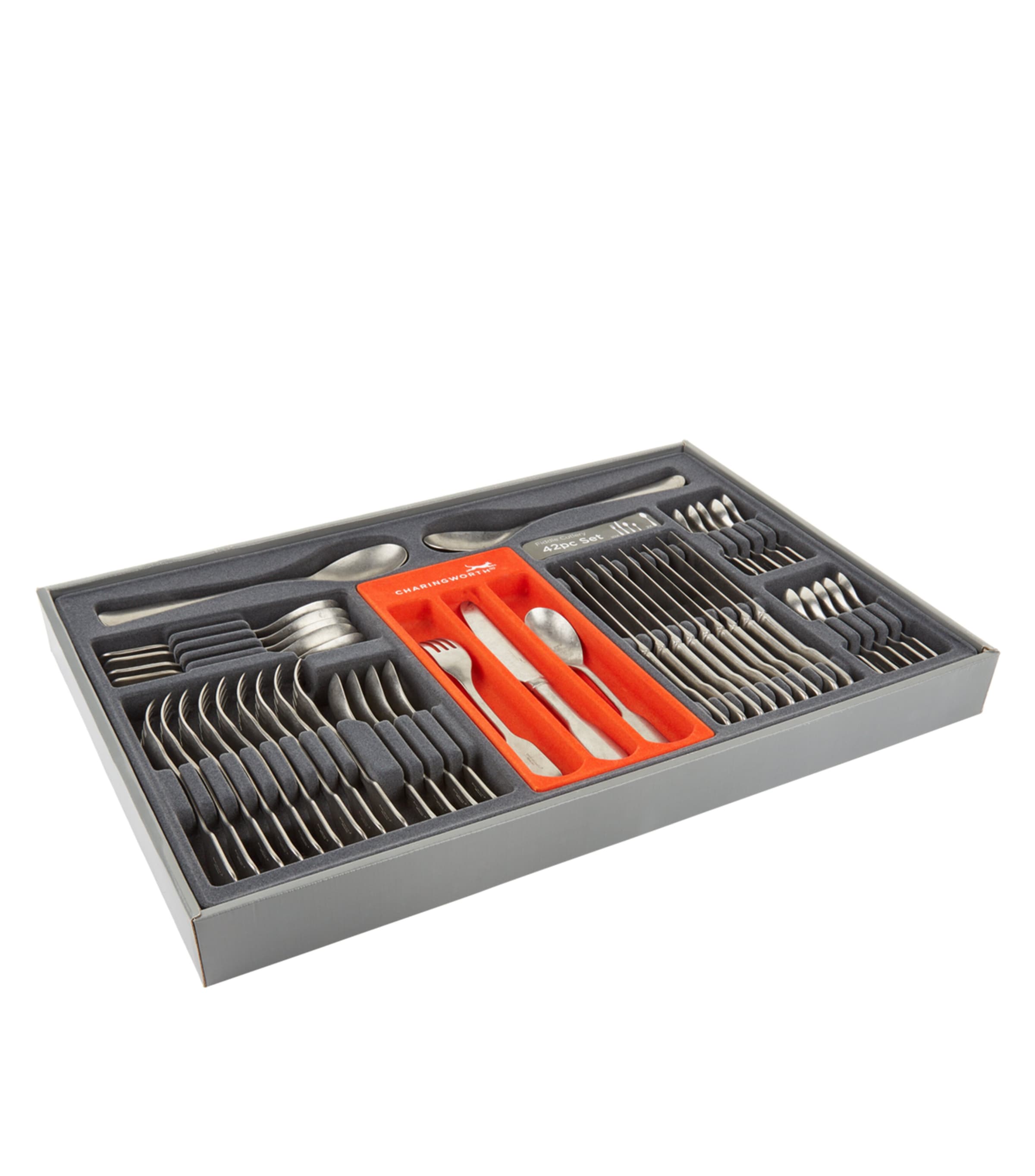 Charingworth rustic vintage 42-piece cutlery set - British product