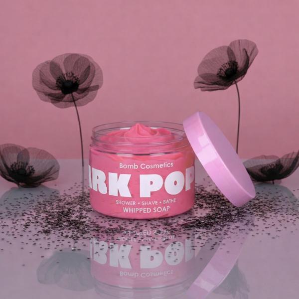 Bomb Cosmetics Dark Poppy whipped soap 140g, imported from the UK