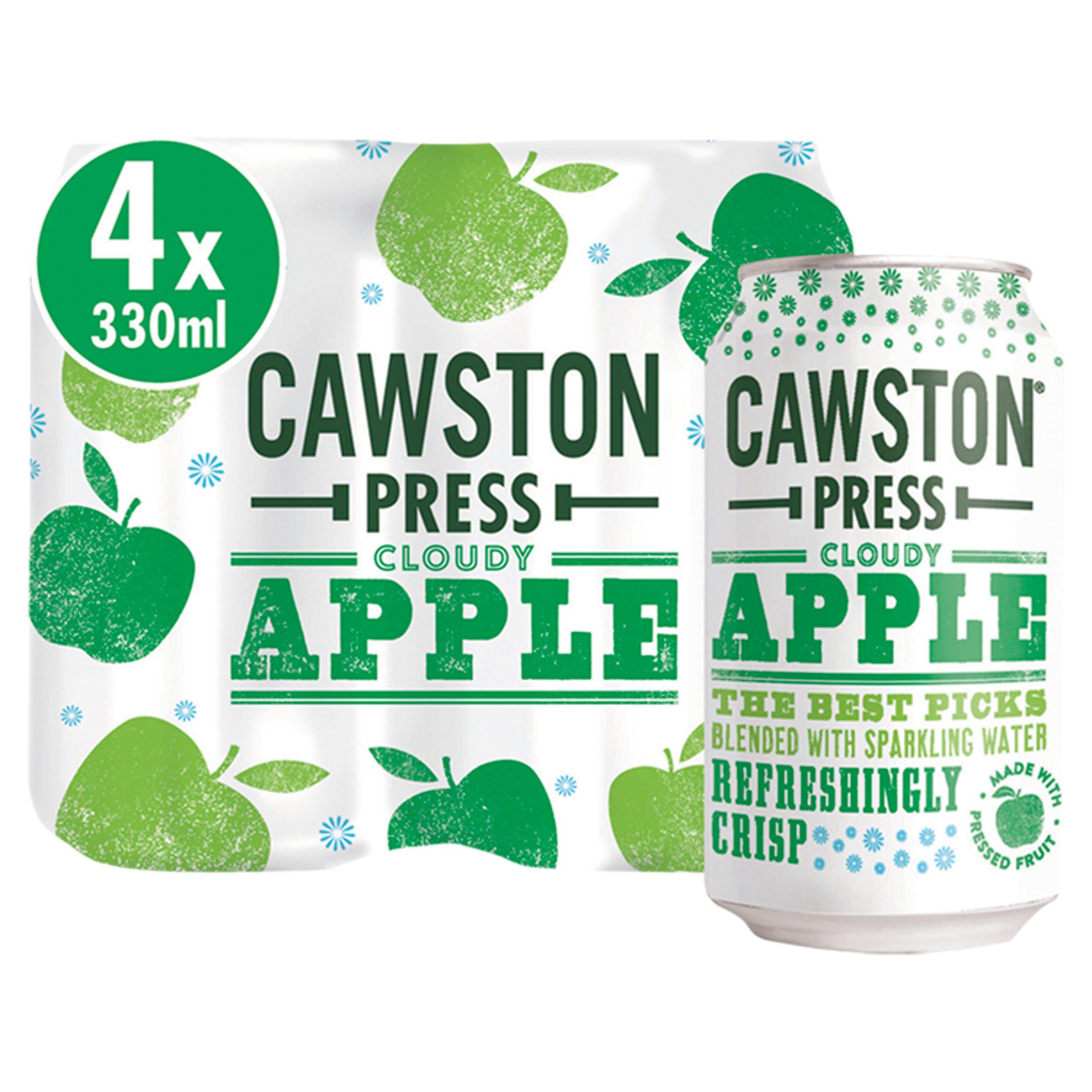 Cawston Press Sparkling Cloudy Apple 4x330ml GOODS Sainsburys   