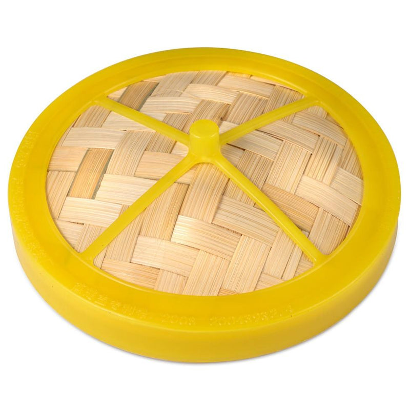 Bamboo steamer cover with rubber edge 4 inch - British product