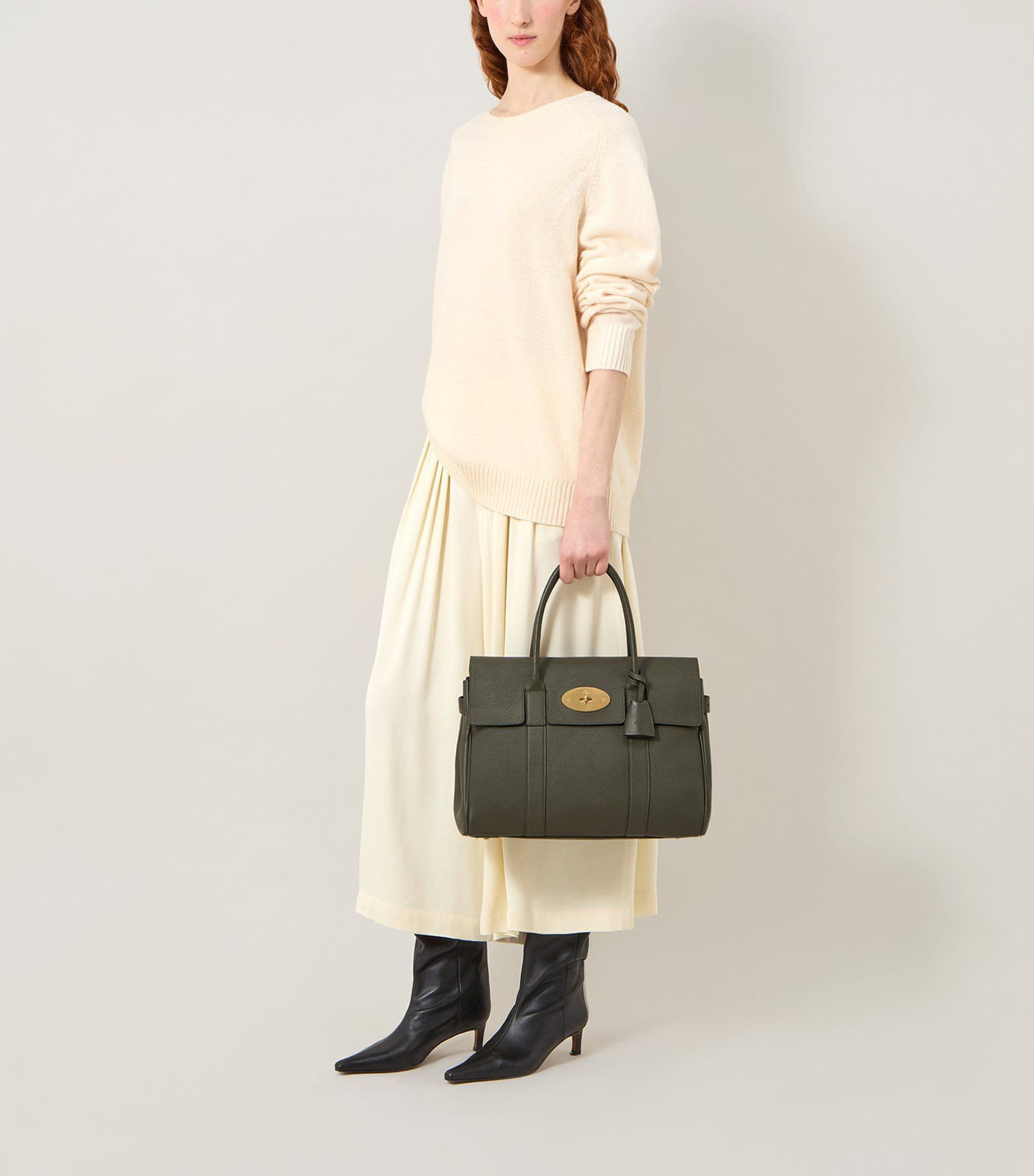 Mulberry Bayswater top-handle leather bag (British brand)