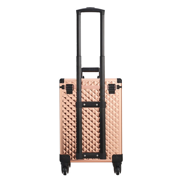 Livingandhome black makeup case with drawers large UK version