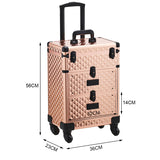 Livingandhome black makeup case with drawers large UK version
