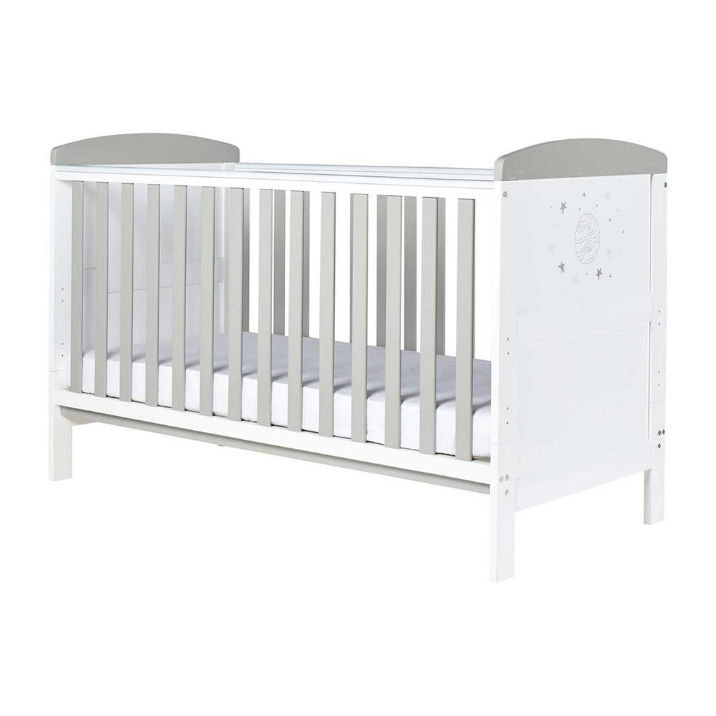 Ickle Bubba Coleby Style Cot Bed and Sprung Mattress - Cosmic Aura