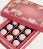 Harrods Pink Marc de Champagne chocolate truffles 175g, UK version